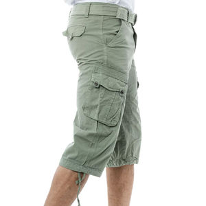 Shorts cargo vintage pour homme, six poches, coupe classique, tissé, pour l'été, usage extérieur, finition délavée, collection de haute qualité pour homme - Product Image 4