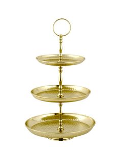 Golden Finished Geometric Shape Set of 3 Aluminum Metal <b>Cake</b> Stand Western Design for Parties & Events - Product Image 6
