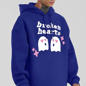 Sweat à capuche pour homme surdimensionné en molleton épais 100% coton français de haute qualité, écologique, à épaules tombantes, personnalisé pour l'hiver - Product Image 5