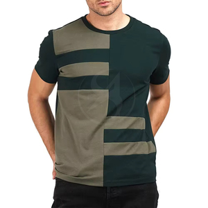 T-shirt pour homme en tissu sportif confortable à col rond, fabriqué au Pakistan, style personnalisé, couleur unie, décontracté - Product Image 5