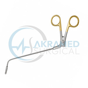 Pinzas Frontales Giraffe para Senos Paranasales, 45 Grados, Mandíbulas de 3.5mm, Instrumento Quirúrgico ENT FESS, Acero Inoxidable con Certificación CE - Product Image 3