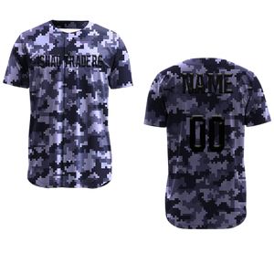 Custom Sublimation Baseball Jersey Adult <b>Men</b> Polyester Breathable Black Camo Pattern Design <b>Men's</b> <b>White</b> Baseball <b>Pants</b> - Product Image 4