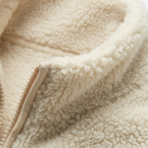 Chaqueta de Forro Polar Sherpa para Mujer, con Cierre, Cuello Alto, Imitación Piel de Oveja, Abrigo Cálido de Invierno, Proveedor OEM Personalizado al por Mayor - Product Image 6