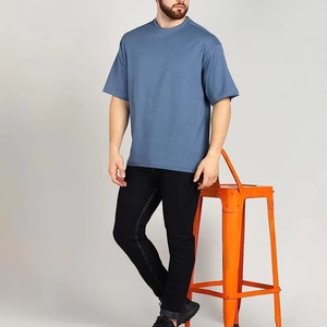 T-shirts surdimensionnés légers de haute qualité, personnalisables, respirants, en coton, pour hommes - Vente flash - Product Image 1