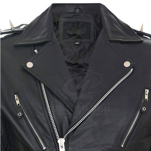 Chaqueta de cuero a la moda para hombre, con cierre frontal de cremallera suave, chaqueta de cuero para usar en invierno, chaquetas para hombre - Product Image 5