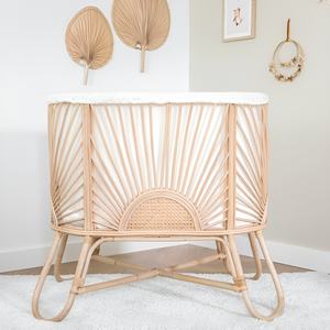 Lits bébé en rotin pour nourrissons, accessoires pour tout-petits, prix bas, matériau naturel, lit bébé pour enfant - Product Image 6