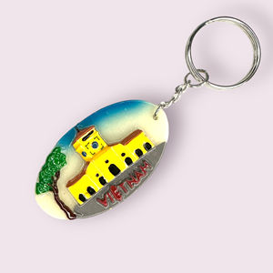 Superbe Figurine En Résine Modèle Vietnam Scène Porte-clés Portable Motif Animal Souvenir Bon Rappel Personnaliser Couleur VIETSTYLE - Product Image 1