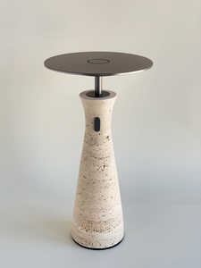 Lampe de table en marbre sans fil rechargeable LED lumière chaude marbre naturel alliage d'aluminium éclairage décoratif moderne - Product Image 3