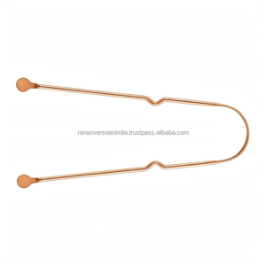 Limpiador de Lengua de Cobre al por Mayor con Diseño Ergonómico de Lazo, Herramienta Reutilizable para Higiene Bucal y Cuidado Personal - Product Image 1