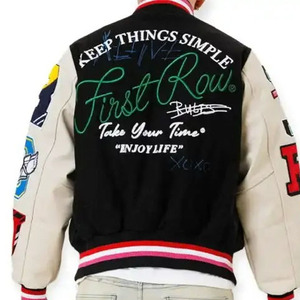 ผู้ผลิตแจ็คเก็ต Letterman แบบ OEM ขายส่ง แจ็คเก็ต Varsity ปักลายเชนีลล์ แจ็คเก็ตวินเทจแบบกำหนดเอง แจ็คเก็ตเบสบอลสำหรับฤดูหนาว - Product Image 6