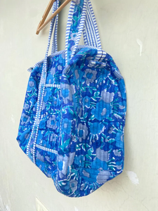 Bolso Tote Abierto Acolchado de Color Sólido Ligero al por Mayor, Bolso de Hombro de Algodón de Gran Capacidad para Mujer - Product Image 4