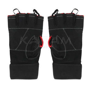 Top Selling Leather Half Finger Gym Gloves Custom Made Secure Grip Breathable Workout Training for Adults - Product Image 6
