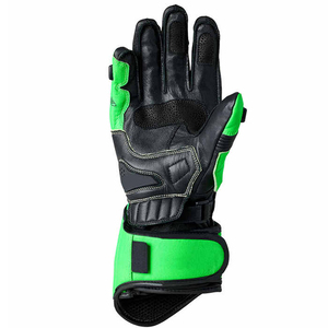 Gants de moto unisexes pour course, compatibles écran tactile, en cuir, couleur unie, pour la course, gants de motocross pour l'été - Product Image 4