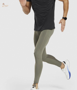 Nouveaux leggings de sport pour hommes, ajustés, respirants, résistants à l'eau, à séchage rapide, flexibles, pour la course à pied, la gym, la remise en forme, vêtements de compression - Product Image 1