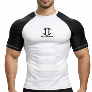 Camiseta Deportiva de Compresión Unisex, Spandex/Poliéster 220g, Transpirable, Manga Larga, Corte Ajustado, para Gimnasio y Deportes, OEM - Product Image 3