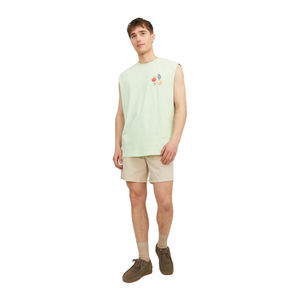 Wholesale Cotton Polyester Knitted Sleeveless Men's Fitness Tank Top Blank Solid Gym Workout Breathable Digital Printing Shirt - Product Image 5