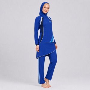Ensemble Burkini Modeste Premium 4 Pièces, Maillot de Bain Islamique avec Pantalon, Séchage Rapide, Écologique, Couvrance Élevée, Vêtements de Plage et de Bain - Product Image 5