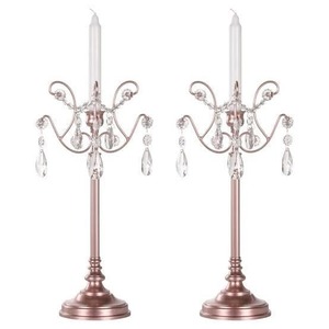 Elegantes candelabros de acero inoxidable de 5 brazos que realzan la decoración del hogar, bodas y eventos. - Product Image 5