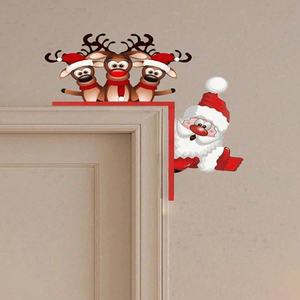 CIFbuy Decorazione Natalizia Impermeabile a Forma di Renna per Porta, Interni/Esterni, Decorazione Festiva per la Casa, TikTok per Servizio di Ritiro Temu - Product Image 4