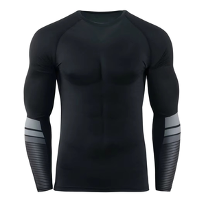 Rashguard MMA et BJJ de haute qualité pour hommes, modèle 2026, à manches longues, respirant et personnalisable - Product Image 4