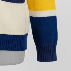 Cárdigan personalizado del Día del Partido de los Michigan Wolverines, unisex, blanco, estilo universitario, de manga larga, para el club de fútbol americano. - Product Image 6