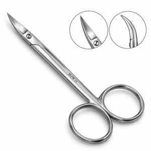 Ciseaux Quinby courbés 12,5 cm en acier inoxydable, ciseaux chirurgicaux, coupe de précision, instrument médical CE ISO 13485 - Product Image 1