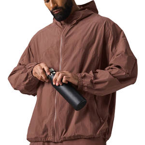 เสื้อกันลมคลาสสิกผู้ชายแฟชั่นฤดูใบไม้ร่วงเสื้อแจ็คเก็ตมีฮู้ดลำลองชายเสื้อบางน้ำหนักเบาเสื้อแจ็คเก็ตผู้ชายกันลมระบายอากาศได้ดี - Product Image 1