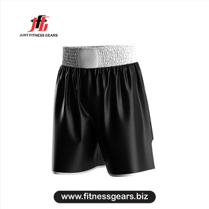 Shorts de boxe bleus pour hommes, vêtements d'arts martiaux durables, shorts 100% polyester, coupe classique, taille adulte. - Product Image 2
