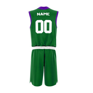 Ensemble d'uniformes de basketball personnalisés par sublimation, respirant et à séchage rapide, maillot et short d'entraînement pour hommes, vêtements de sport d'équipe - Product Image 6
