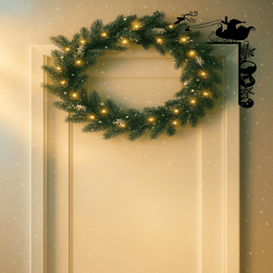 CIFbuy Rustic Farmhouse Christmas <b>Wall</b> Hanging Vintage Iron Sleigh TikTok Trending <b>Wall</b> <b>Decor</b> with for Temu Pick up Service - Product Image 1