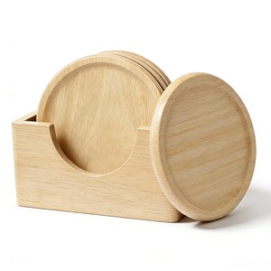 Juego de Posavasos de Corcho FSC al por Mayor |   Posavasos Ecológicos Naturales con Soporte - Product Image 3