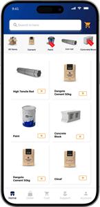 แอปตลาดวัสดุก่อสร้างที่เชื่อมต่อผู้ซื้อ ผู้จัดจำหน่าย ผู้รับเหมา และผู้ผลิต - Product Image 2