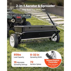 Nuovo Spargitore Universale a Trascinamento da 32 Pollici con Aghi di Aerazione per Semina in Giardino e Fattoria - Product Image 2