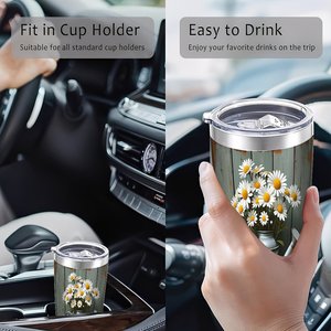 Stainless Steel Tumbler 20oz Double Wall Insulated Keep <b>Cold</b> All Day Leakproof Camping Drink <b>Cup</b> - Product Image 3