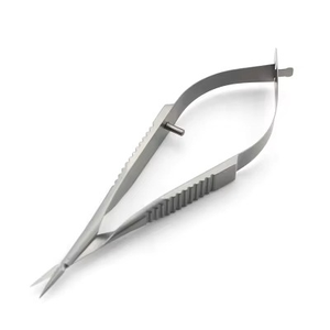 Tijeras de Capsulotomía Vannas, Puntas Rectas y Curvas Afiladas, Acero Inoxidable Reutilizable, Herramienta Quirúrgica Oftálmica y Neuroquirúrgica para Microdisección - Product Image 5