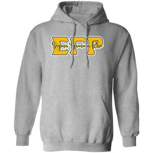 Sudadera con Capucha Estampada con la Letra Sigma Gamma Rho 1922 en Gris para Mujer, Sudadera de la Hermandad Griega, Ropa Universitaria Personalizada - Product Image 1