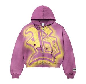 Sweat-shirts à capuche vintage en molleton uni pour homme, streetwear de haute qualité, 100% coton, 430 grammes, impression sérigraphique lavée, longueur standard - Product Image 3