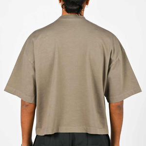 Camiseta Oversize de Algodón 100% Pesado para Hombre con Logo Personalizado, Estilo Vintage Lavado Ácido, Hombro Caído, Lisa, OEM, Personalizable, Corte Holgado - Product Image 6