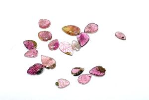 Piedras Preciosas Sueltas de Turmalina en Forma de Hoja Hechas a Mano para la Creación de Joyas Elegantes, Gemas Naturales Sueltas para Creaciones de Joyería Premium - Product Image 5