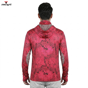 Sudadera con Capucha para Pesca, Sublimada, de Poliéster, de Secado Rápido, Personalizada, Ligera, con Protección Solar y Manga Larga, para Senderismo y Pesca al Aire Libre - Product Image 2