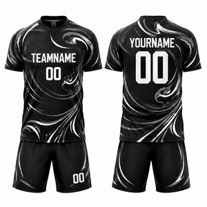 Uniforme de Fútbol Sublimado Personalizado al por Mayor OEM Unisex Pantalones Cortos Elásticos en Cuatro Direcciones Nombre del Jugador Impreso Ropa de Entrenamiento de Secado Rápido - Product Image 3