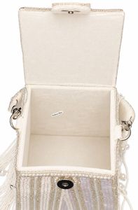 Bolso de Mano de Lujo para Mujer, con Cuentas y Flecos de Perlas, Hecho a Mano, para Fiestas - Product Image 5