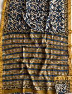 Proveedor Mayorista de Saris de Algodón con Estampado a Bloque de Jaipur, Sari Étnico Tradicional, Prendas Indias Artesanales Hechas a Mano para Mujer, Exportación - Product Image 4