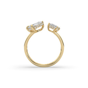Bague de fiançailles et d'anniversaire solitaire en or massif 14 carats avec diamant ovale brillant de 4,22 carats créé en laboratoire, design unique et léger - Product Image 4