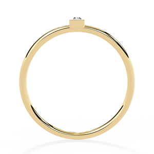18K Solid Gold Natural Baguette <b>Diamond</b> <b>Ring</b> for Women Minimalist Stackable Bar Wedding Band Earth-Mined Fine Jewelry Supplier - Product Image 4