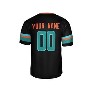 Custom Sublimated American Football Jersey <b>Men's</b> Short Sleeve V-Neck Moisture Wicking Team Name Number Printed All Seasons - Product Image 3