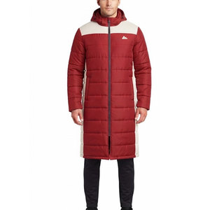 Top Selling <b>Men</b> Bench <b>Coat</b> Hooded <b>Waterproof</b> Lightweight Winter Full Front Zipper Warm <b>Long</b> Outerwear Custom Design Wholesale - Product Image 1