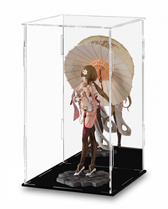 Modern Wholesale <b>Acrylic</b> Display Case Clear Action Figure Models Toy Display Box <b>Mirrored</b> Back Front Door Customized - Product Image 2