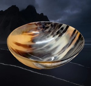 Premium Natural Buffalo Horn Bowl Handmade Eco Friendly <b>Kitchen</b> Serving Bowl <b>Decorative</b> Tableware Gift <b>Item</b> - Product Image 2