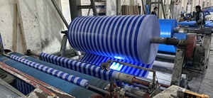 Bâche en PE tissé bleu-orange, imperméable, résistante aux UV, coupe-vent, écologique, robuste, 700D-1500D, pour couverture extérieure - Product Image 5